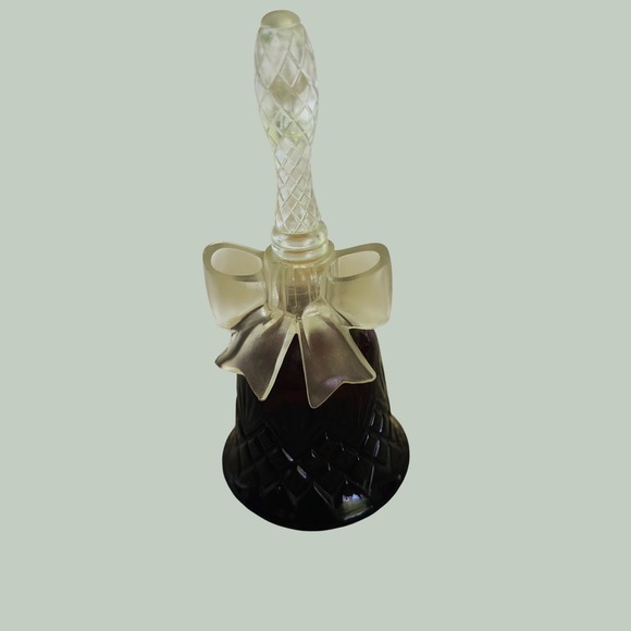 Avon Other - Vintage‎ Avon Crystalsong Sonnet Cologne Ruby Red Glass Bell Bottle with Bow 4oz